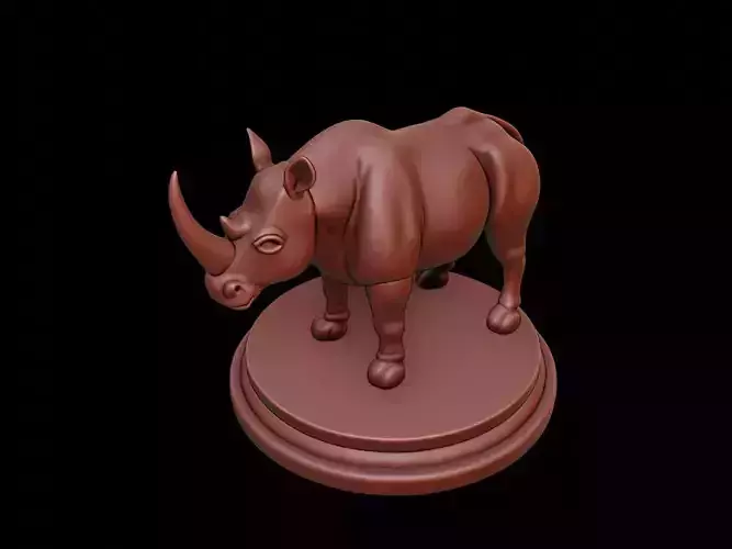 Rhinoceros Figure Printable