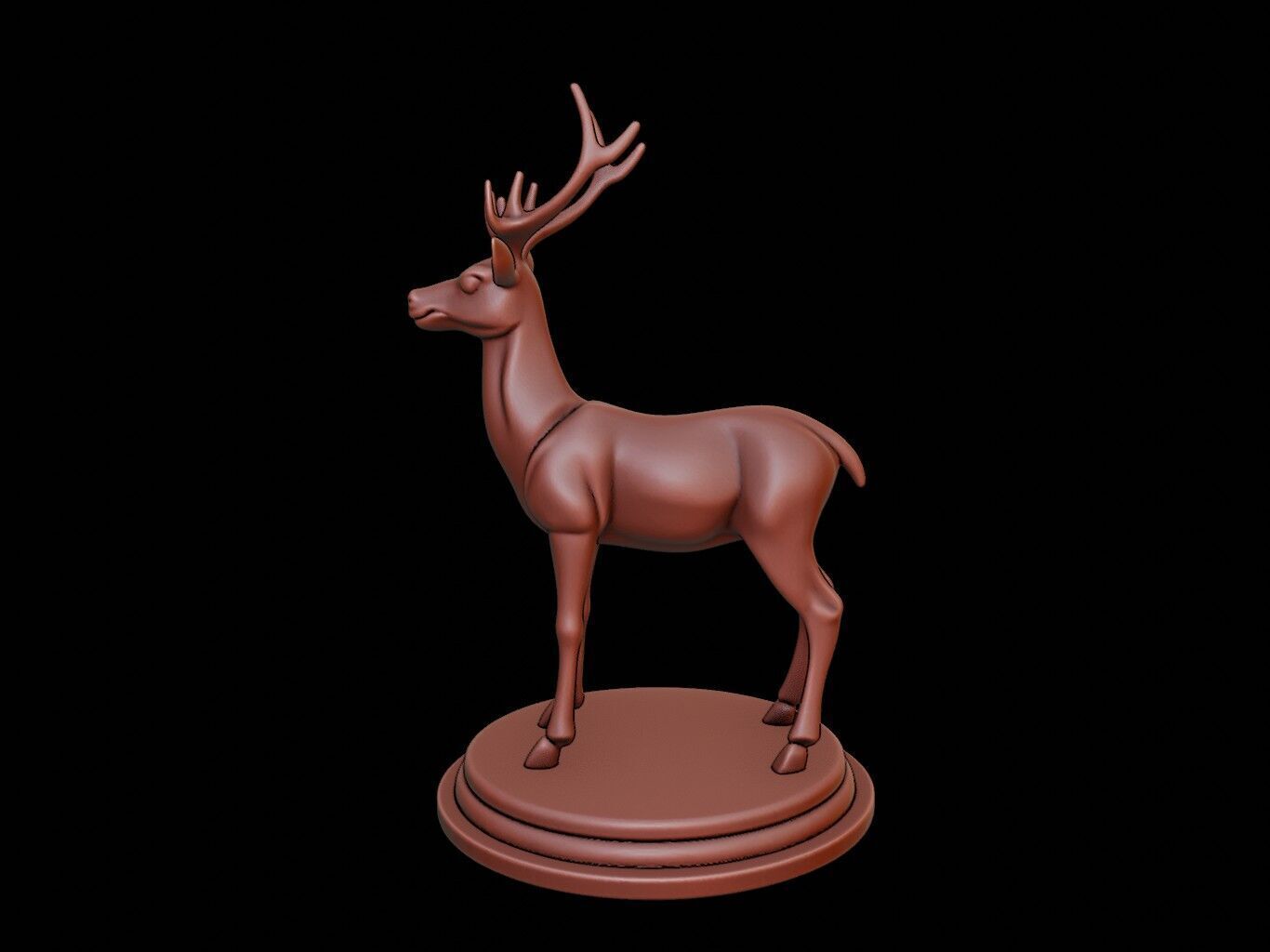 Roe Deer Figure Printable 3D print model_2