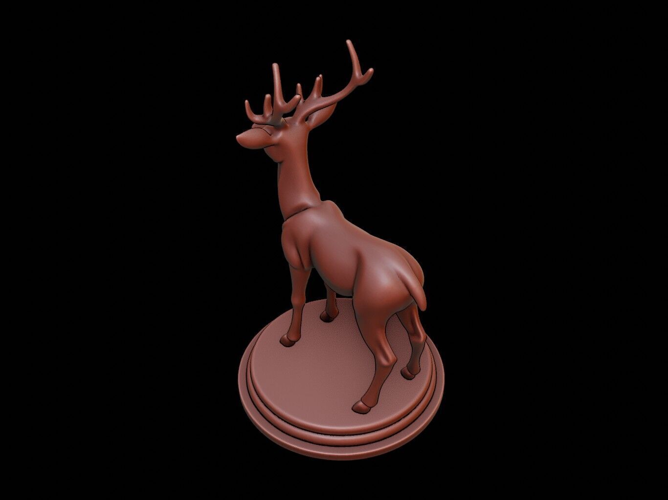 Roe Deer Figure Printable 3D print model_1