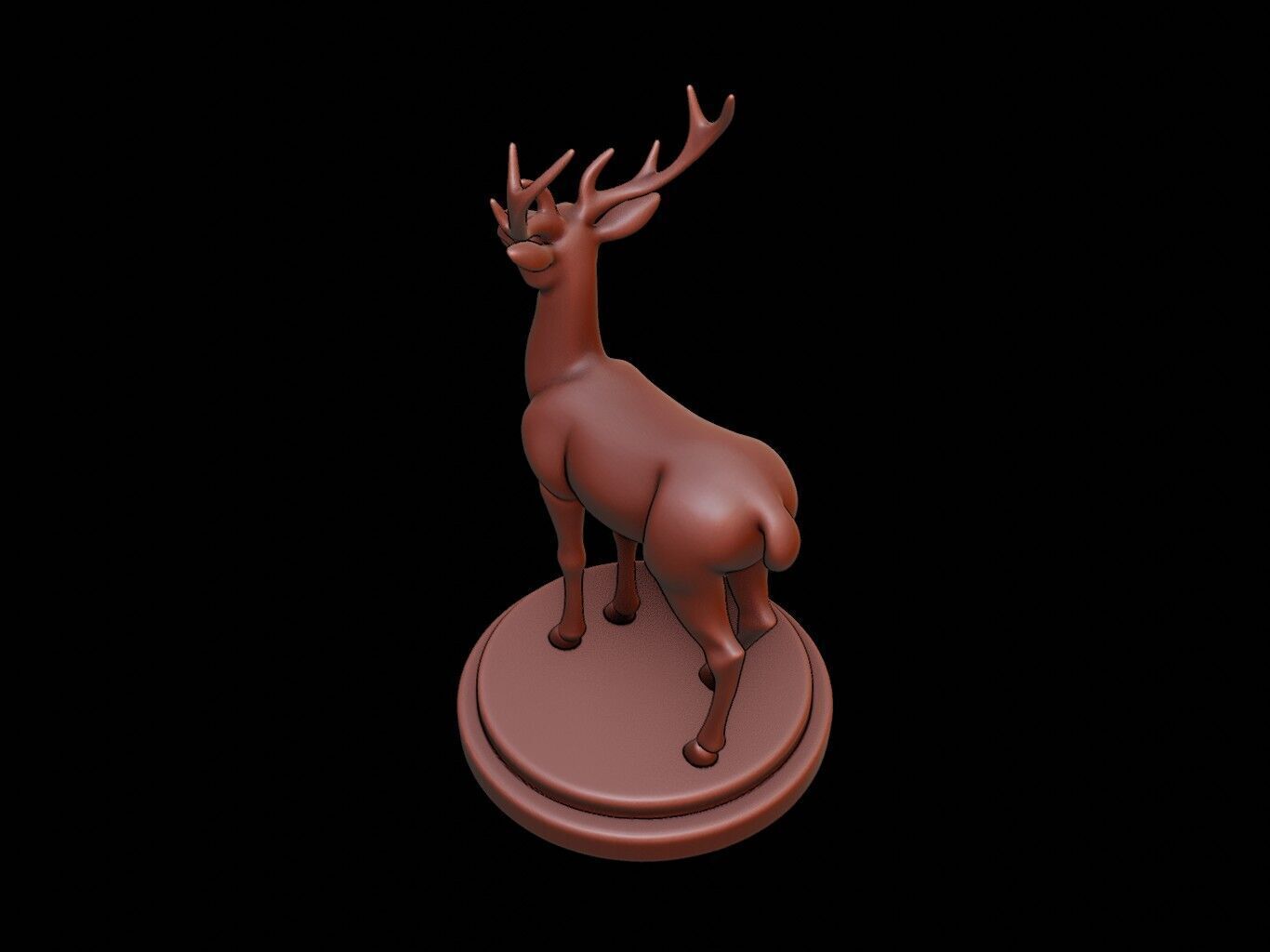 Roe Deer Figure Printable 3D print model_1