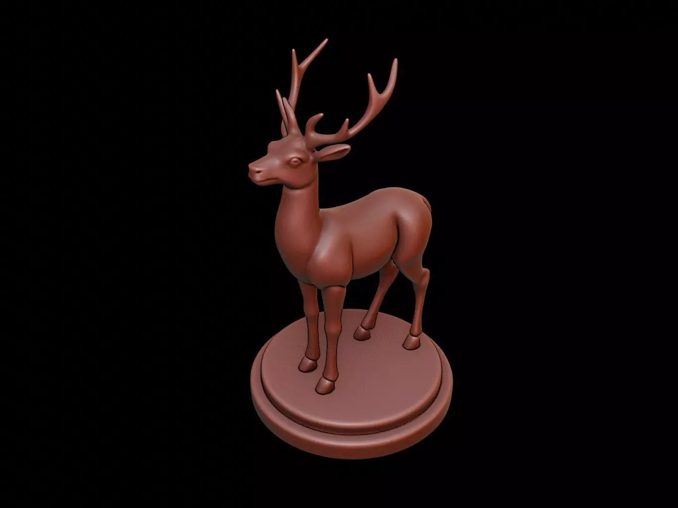 Roe Deer Figure Printable 3D print model_0