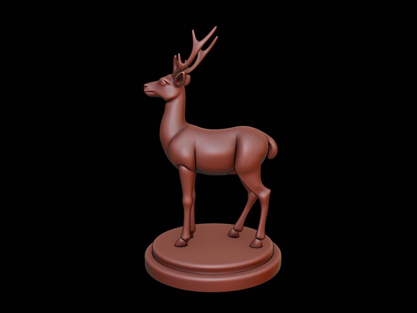 Roe Deer Figure Printable 3D print model_2