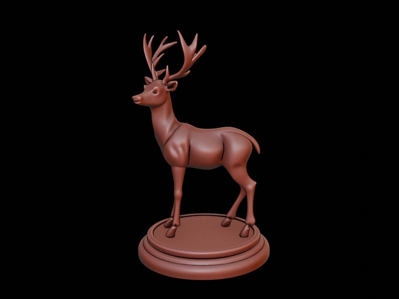 Roe Deer Figure Printable 3D print model_2