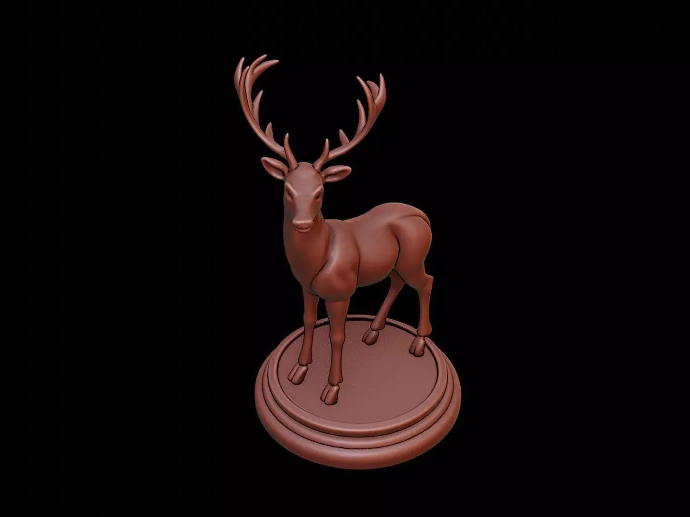 Roe Deer Figure Printable 3D print model_0