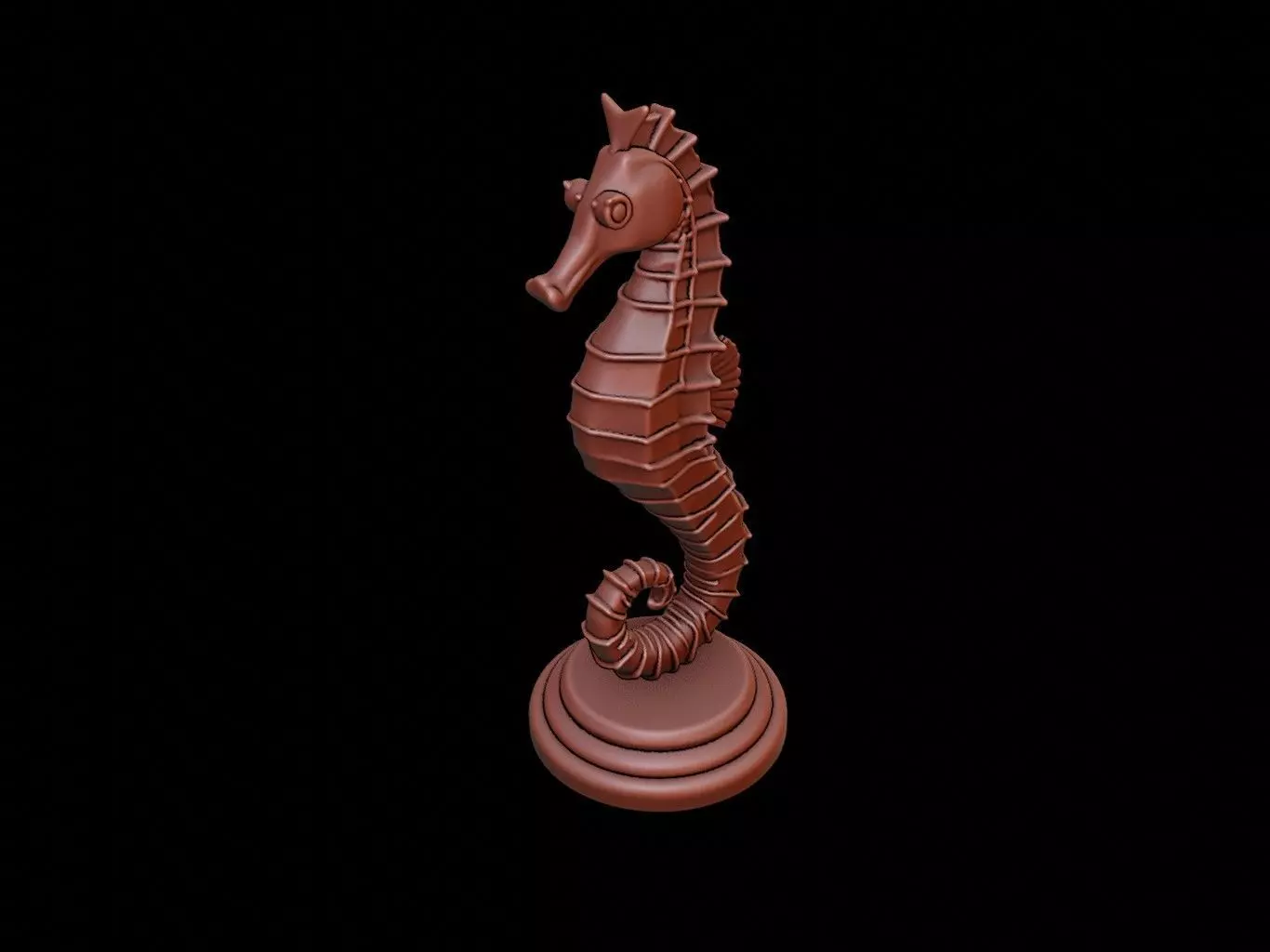 Seahorse Figure Printable 3D print model