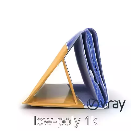 Edo Period Japanese Woodblock Print model pack Low-poly 3D model