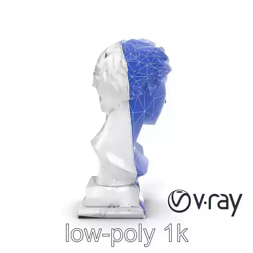 Neoclassical Marble Bust Sculpture Model Pack