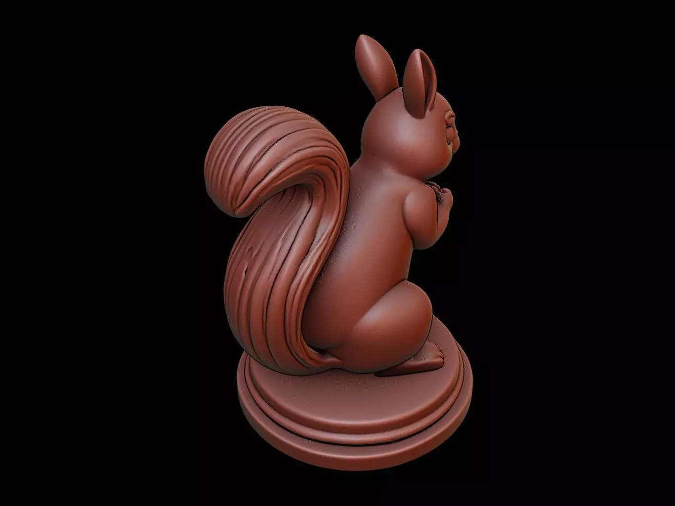 Squirrel Figure Printable 3D print model_0