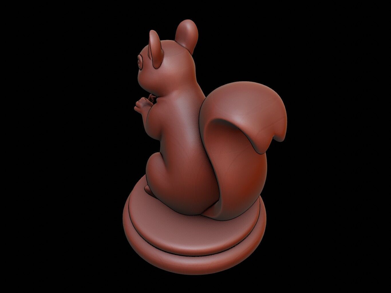 Squirrel Figure Printable 3D print model_1