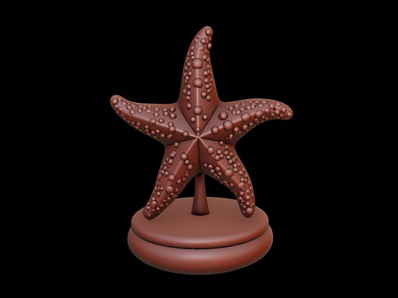 Starfish Figure Printable 3D print model_2