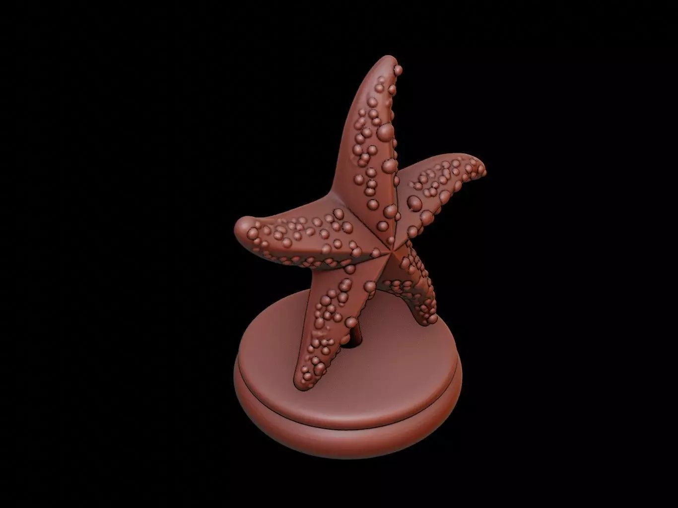 Starfish Figure Printable 3D print model_0