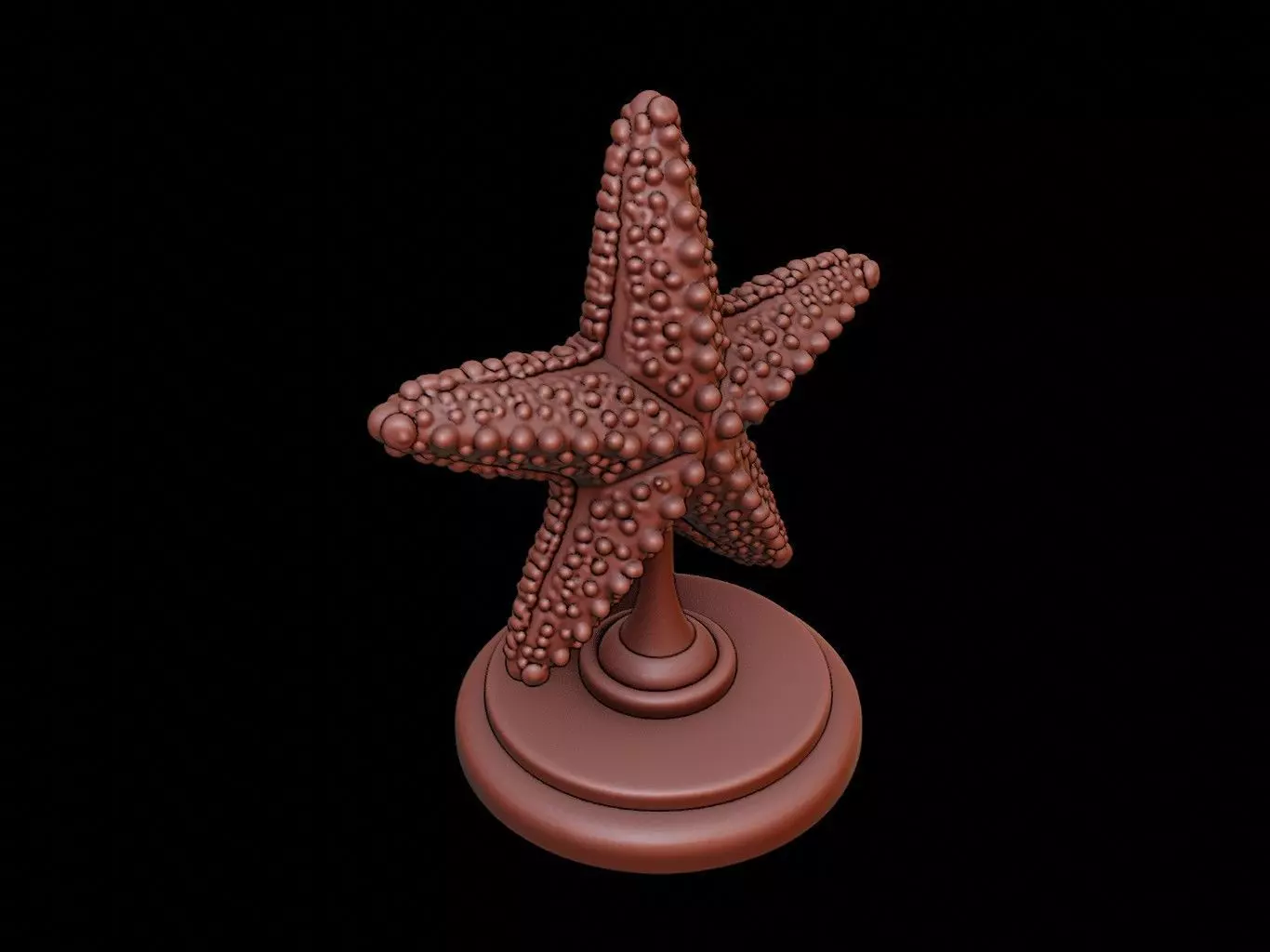 Starfish Figure Printable 3D print model_0
