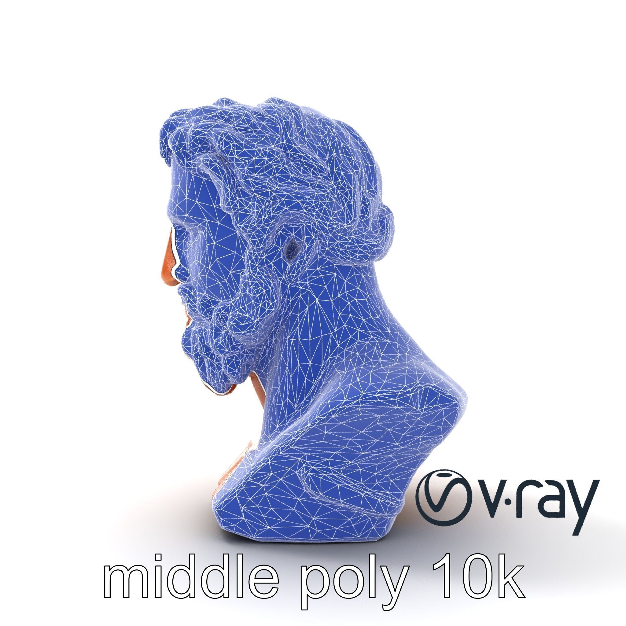 Ancient Greek Terracotta Statue model pack Low-poly 3D model_22