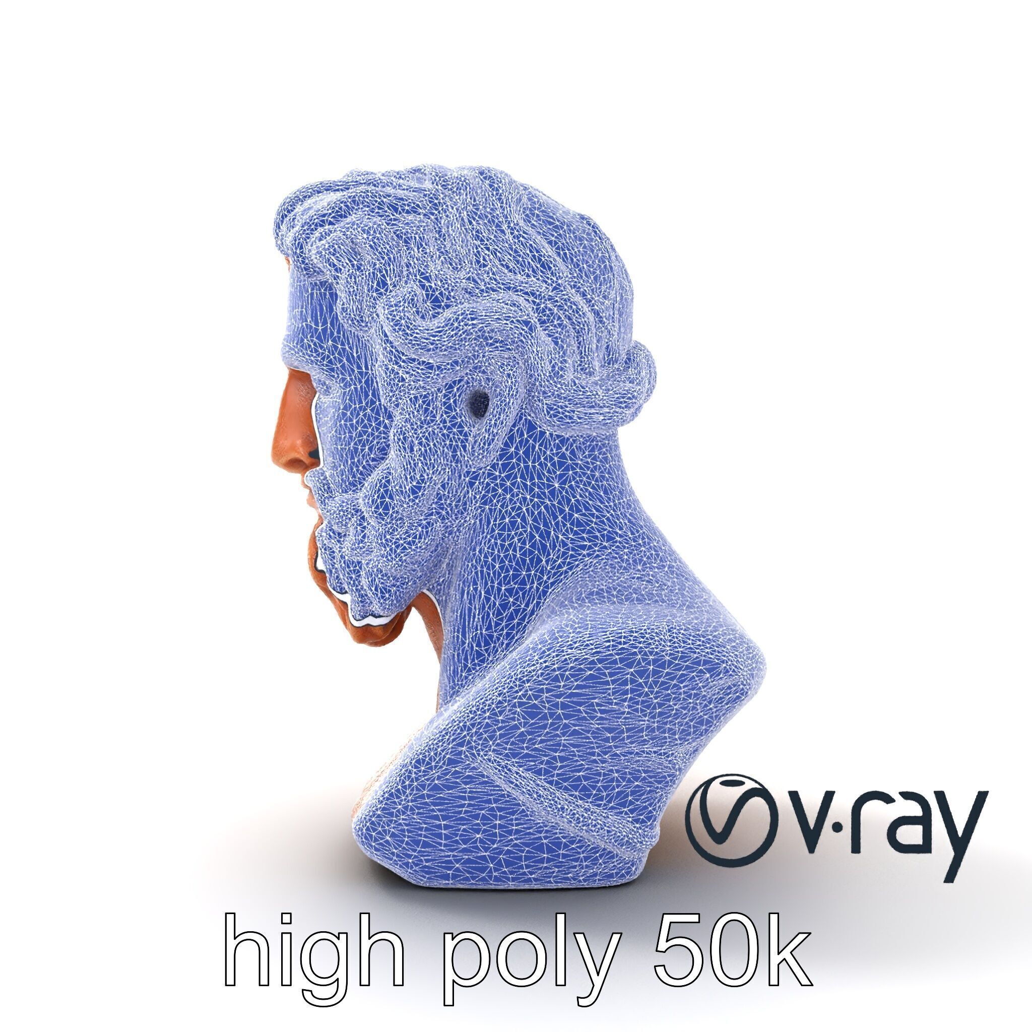 Ancient Greek Terracotta Statue model pack Low-poly 3D model_32