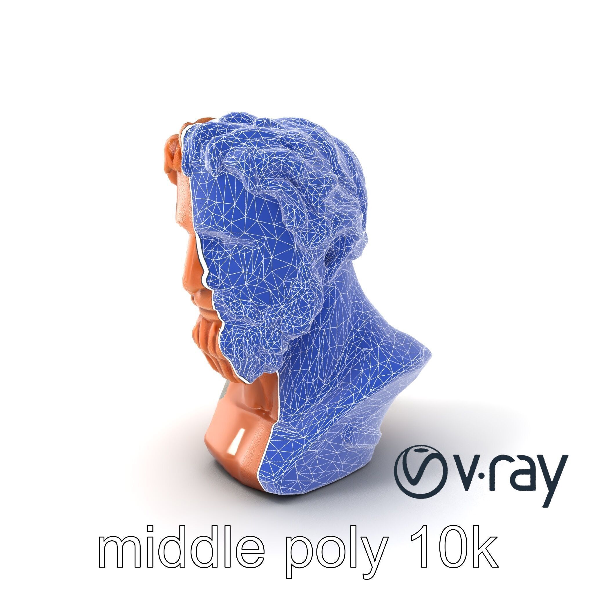 Ancient Greek Terracotta Statue model pack Low-poly 3D model_34