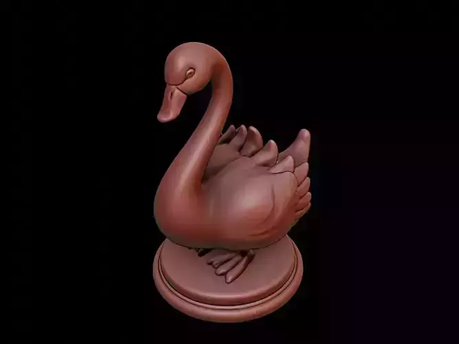 Swan Figure Printable