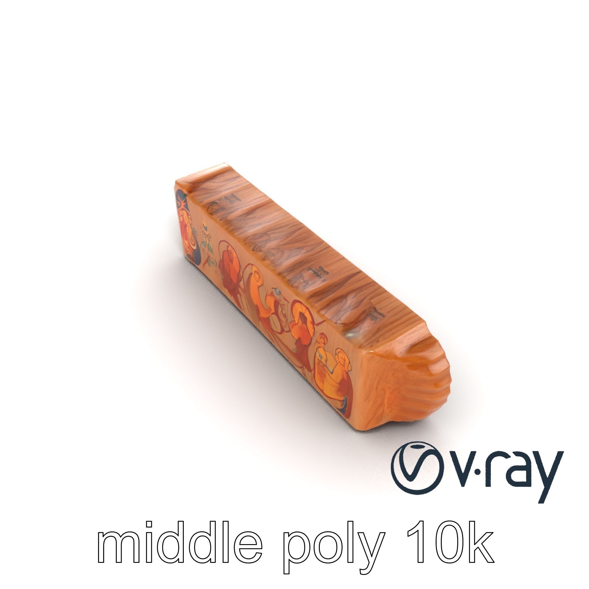 Byzantine Mosaic Panel Religious Iconography model pack Low-poly 3D model_33