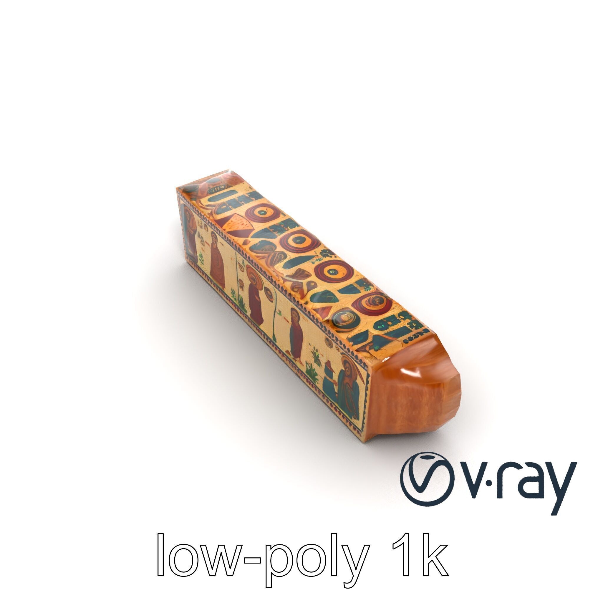 Byzantine Mosaic Panel Religious Iconography model pack Low-poly 3D model_30