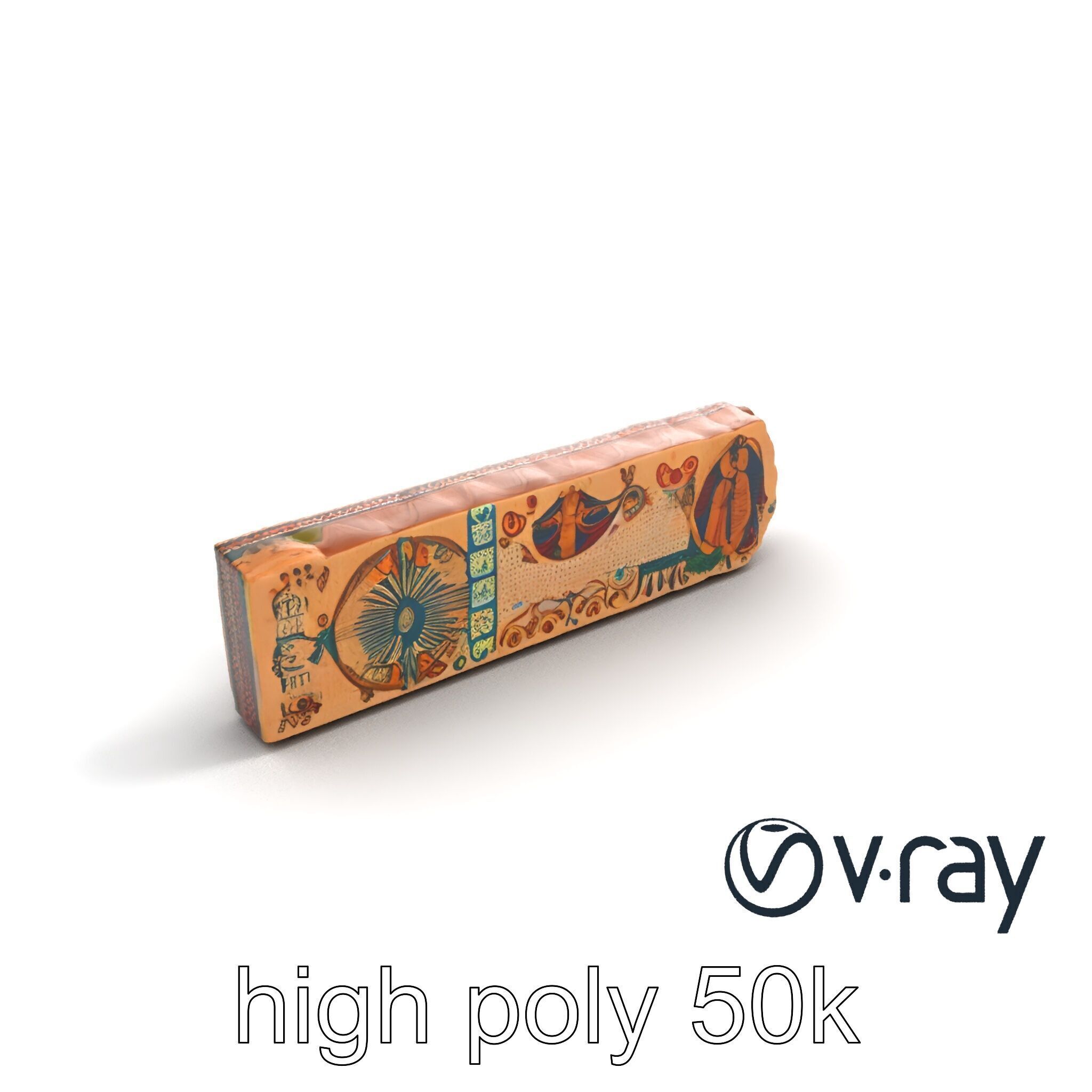 Byzantine Mosaic Panel Religious Iconography model pack Low-poly 3D model_9