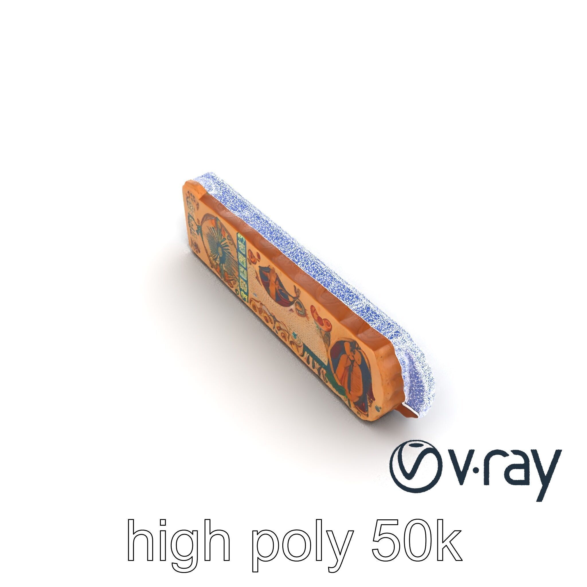 Byzantine Mosaic Panel Religious Iconography model pack Low-poly 3D model_18