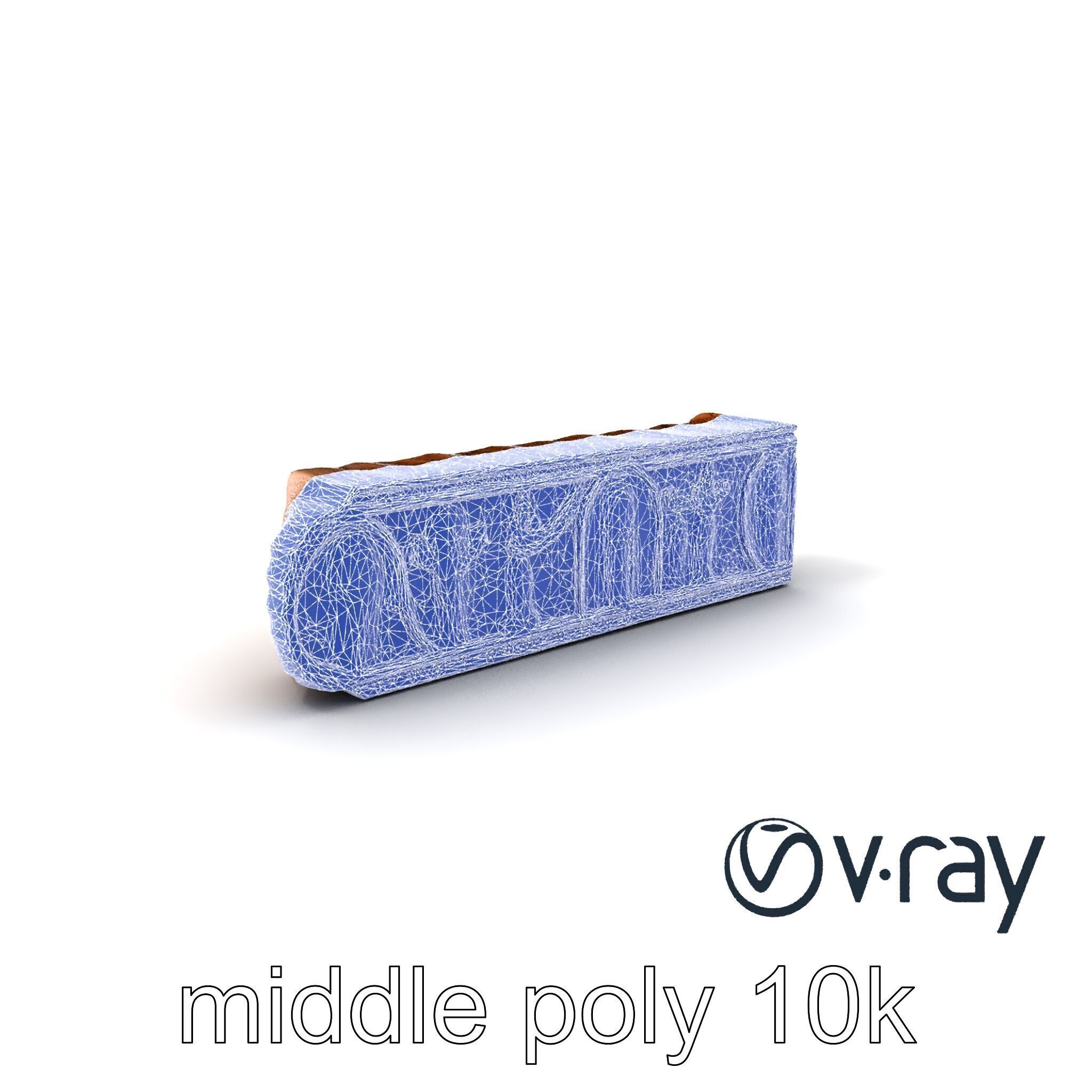 Byzantine Mosaic Panel Religious Iconography model pack Low-poly 3D model_29