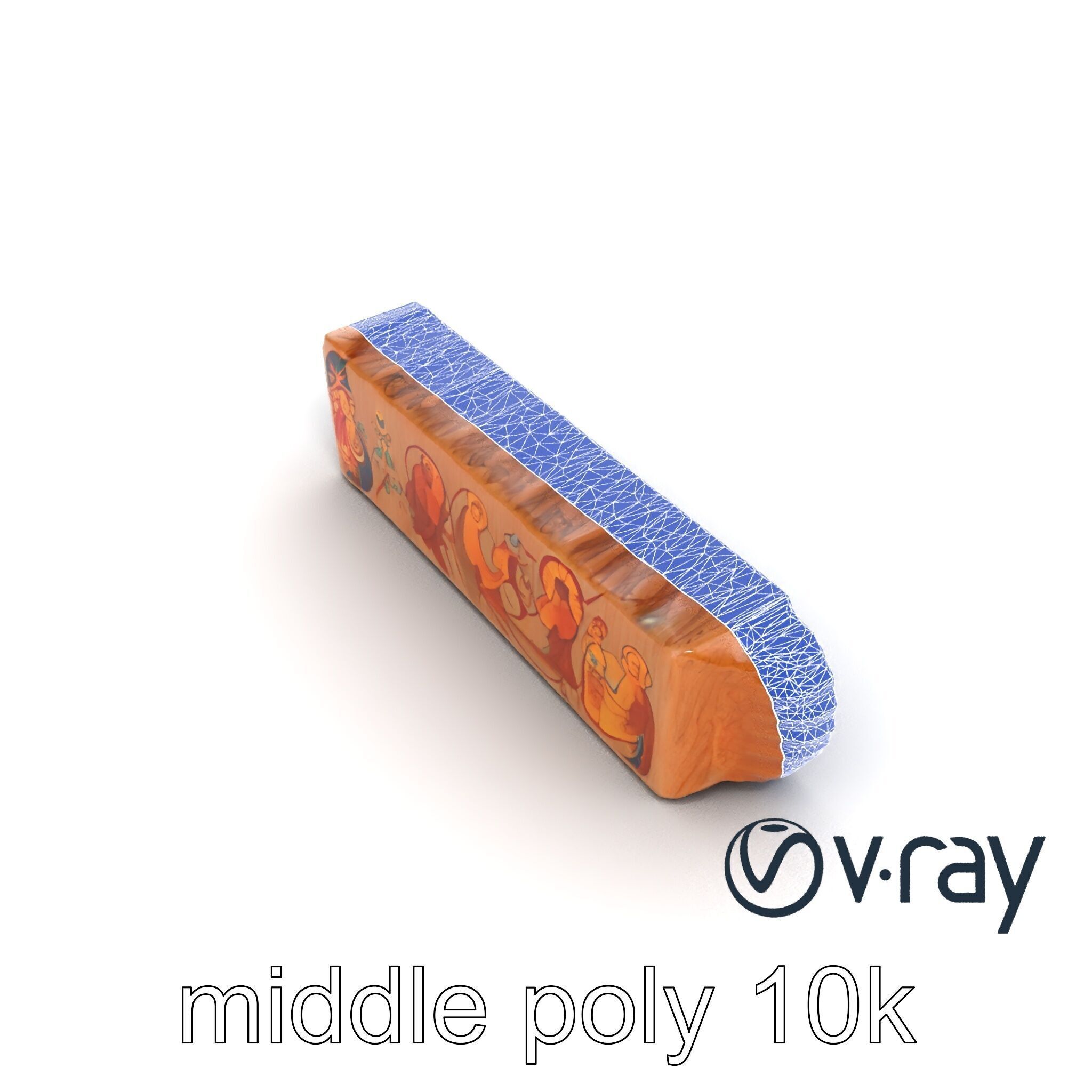 Byzantine Mosaic Panel Religious Iconography model pack Low-poly 3D model_23