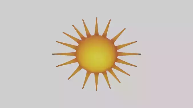 Cartoon Sun model 3D model