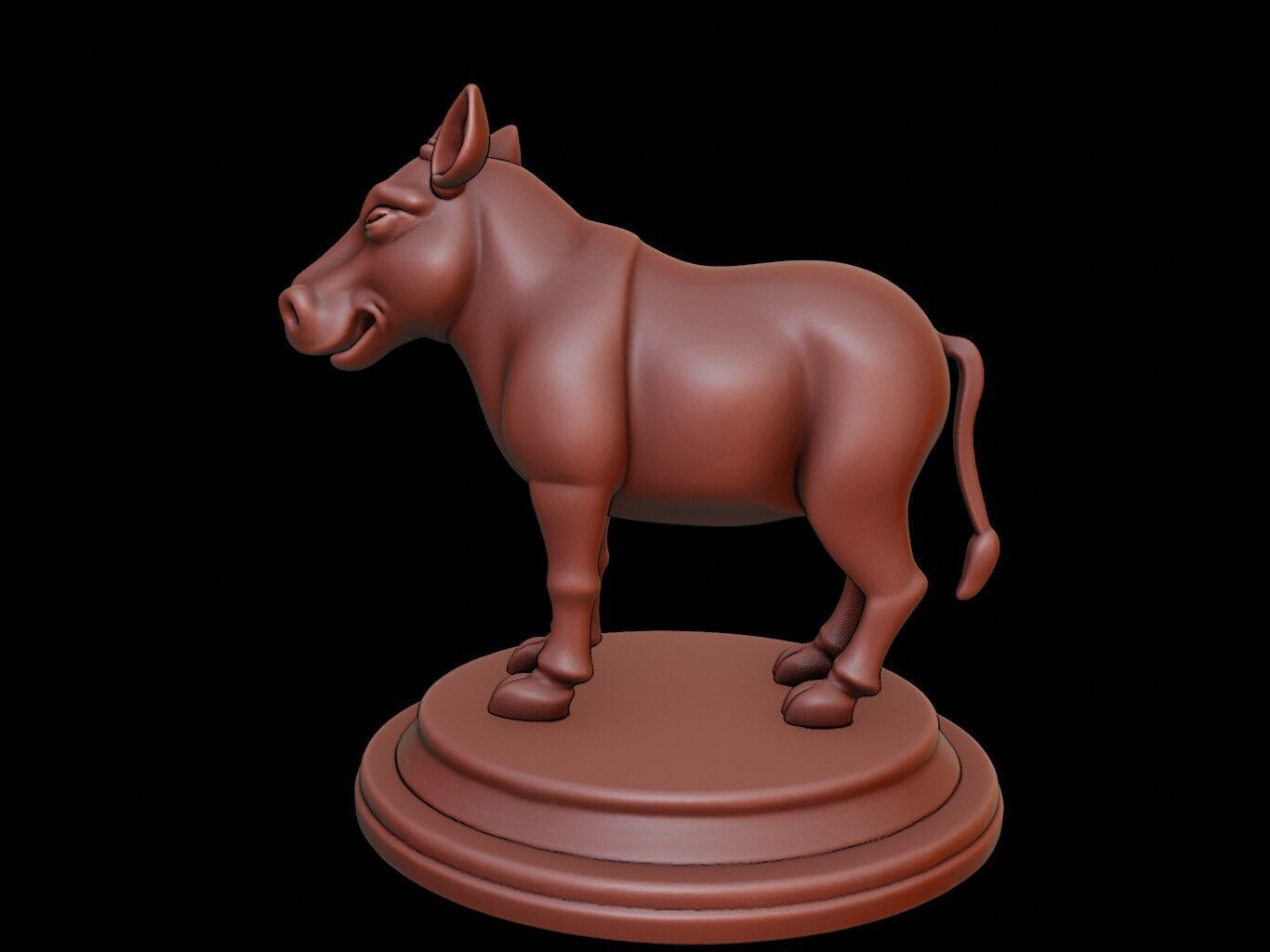 Tapir Figure Printable 3D print model_2
