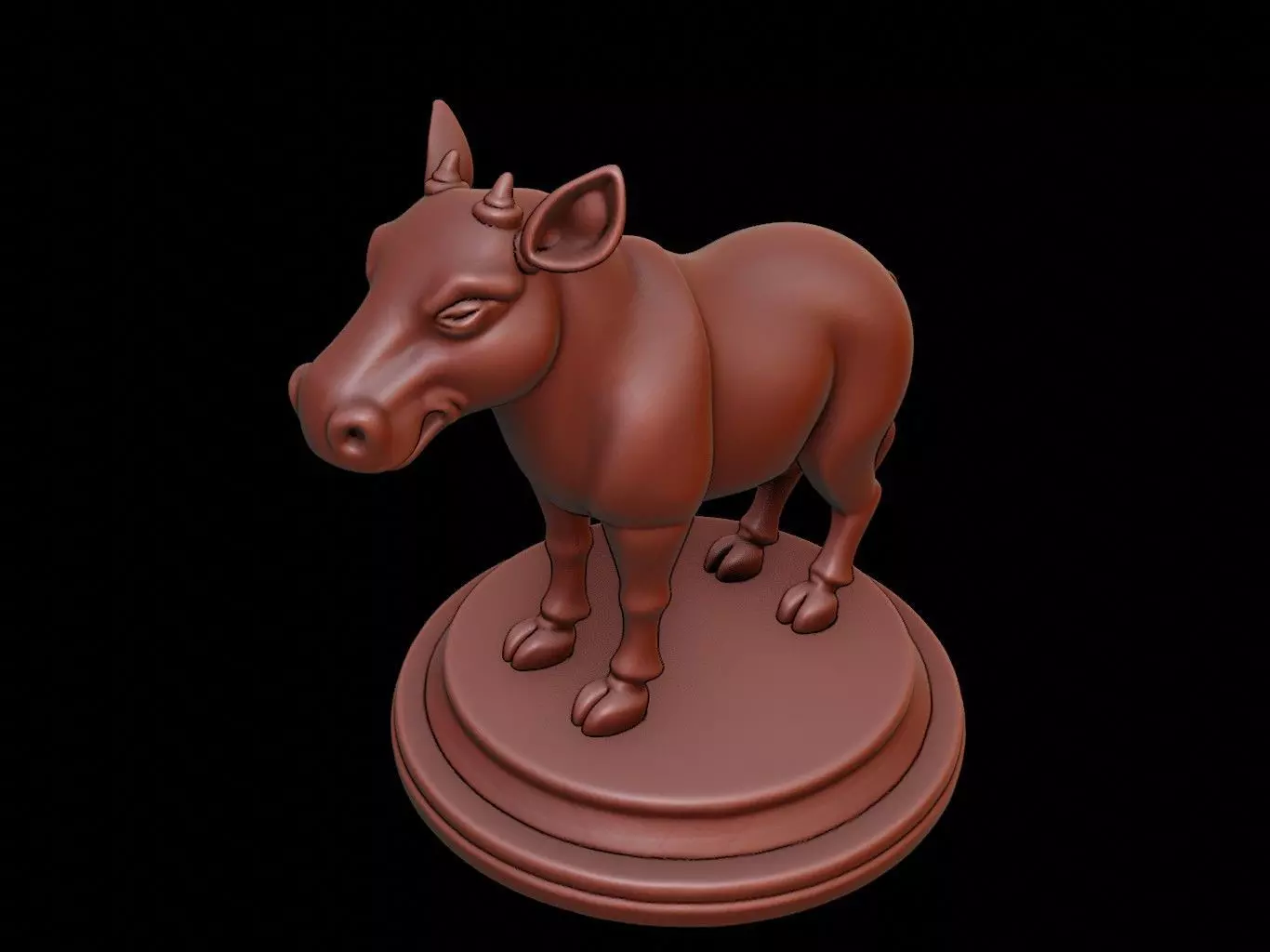 Tapir Figure Printable 3D print model_0