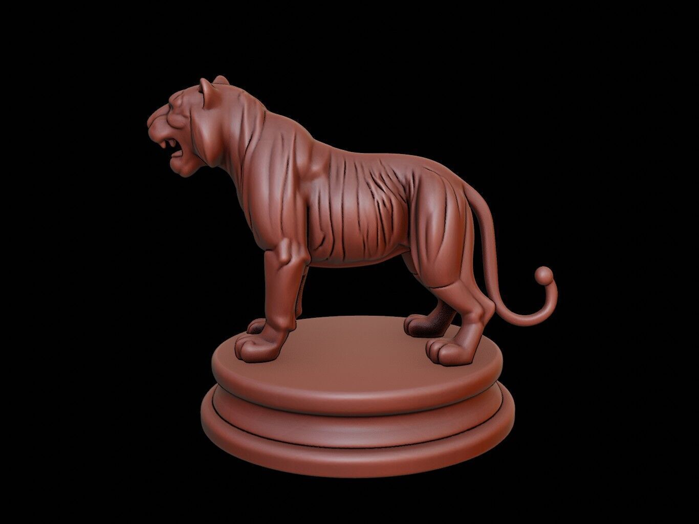 Tiger Figure Printable 3D print model_2