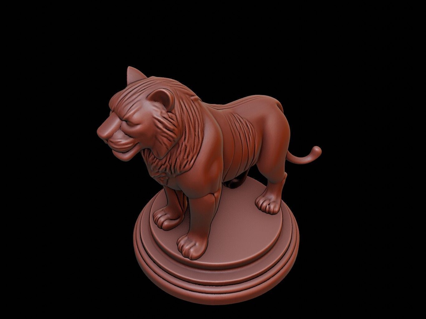 Tiger Figure Printable 3D print model_1