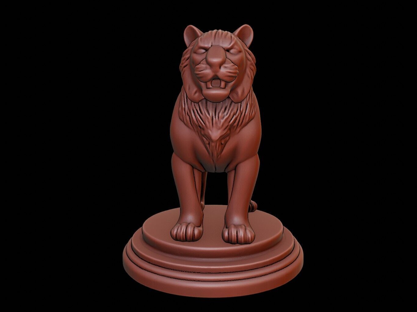 Tiger Figure Printable 3D print model_2