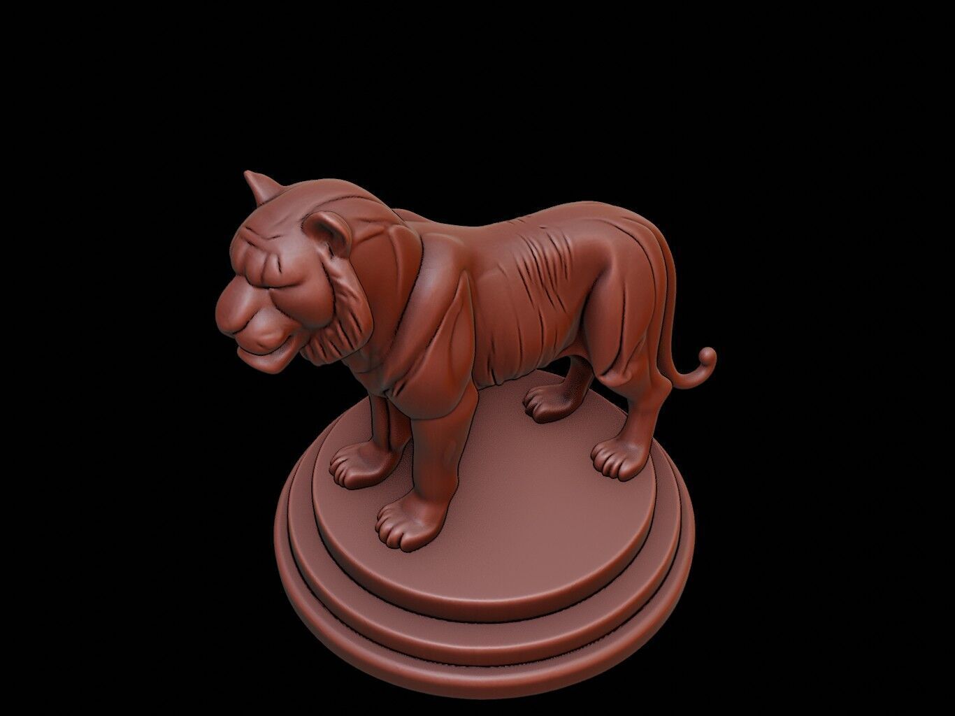 Tiger Figure Printable 3D print model_1