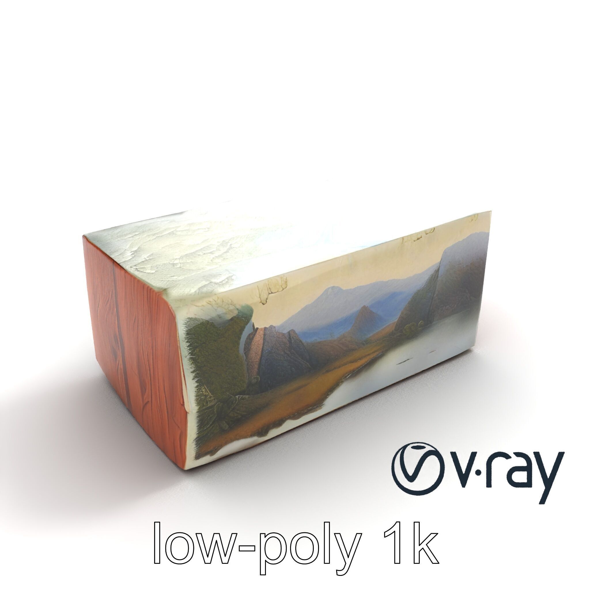 Pre-Raphaelite Oil Painting Natural Scenery model pack Low-poly 3D model_11