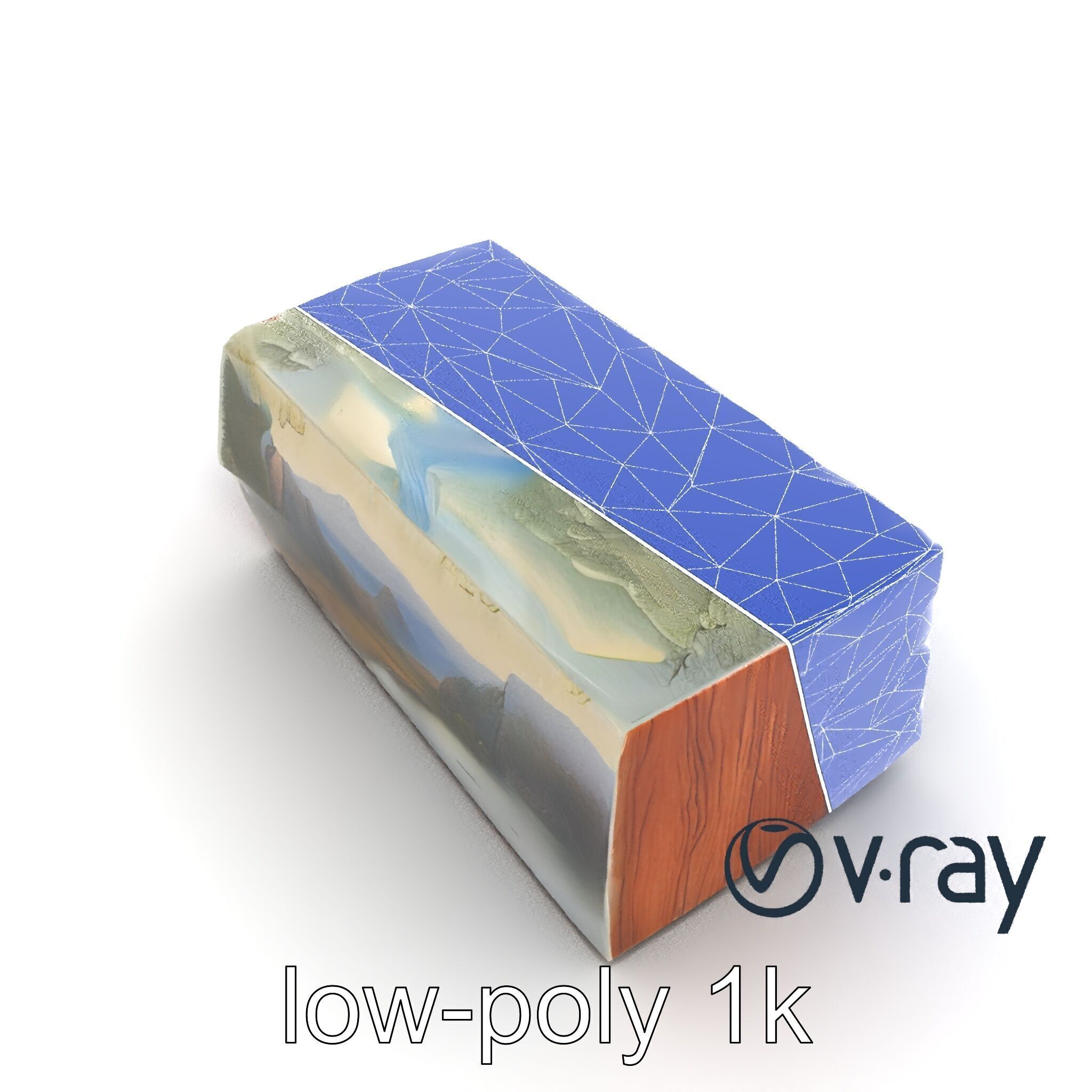 Pre-Raphaelite Oil Painting Natural Scenery model pack Low-poly 3D model_18