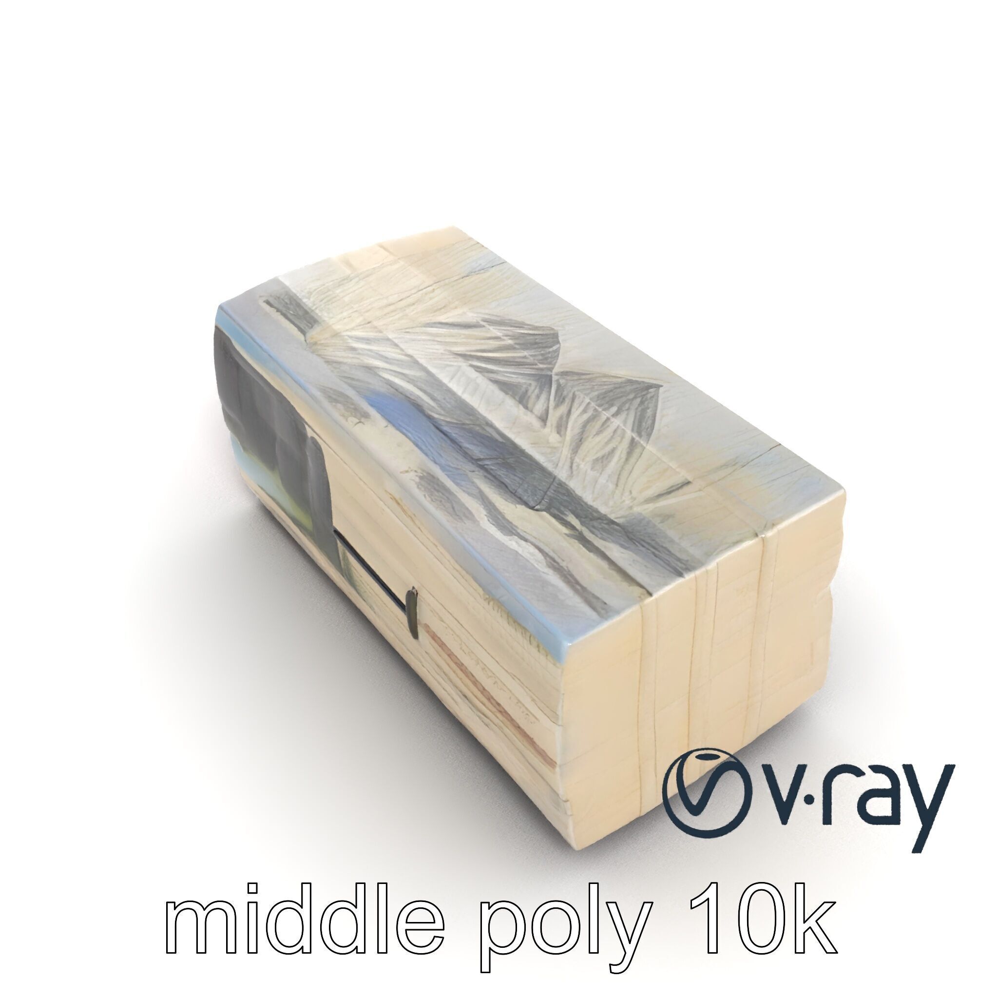 Pre-Raphaelite Oil Painting Natural Scenery model pack Low-poly 3D model_16