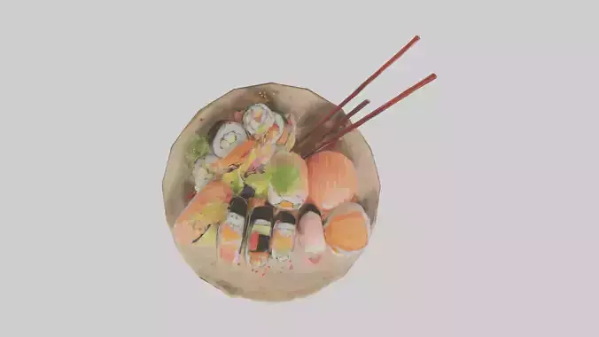 Cartoon Sushi model