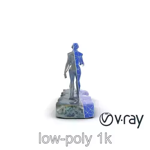 Mannerist Bronze Sculptures Dramatic Poses model pack Low-poly 3D model