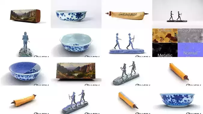 Timeless Masterpieces Pack 3D Model Collection