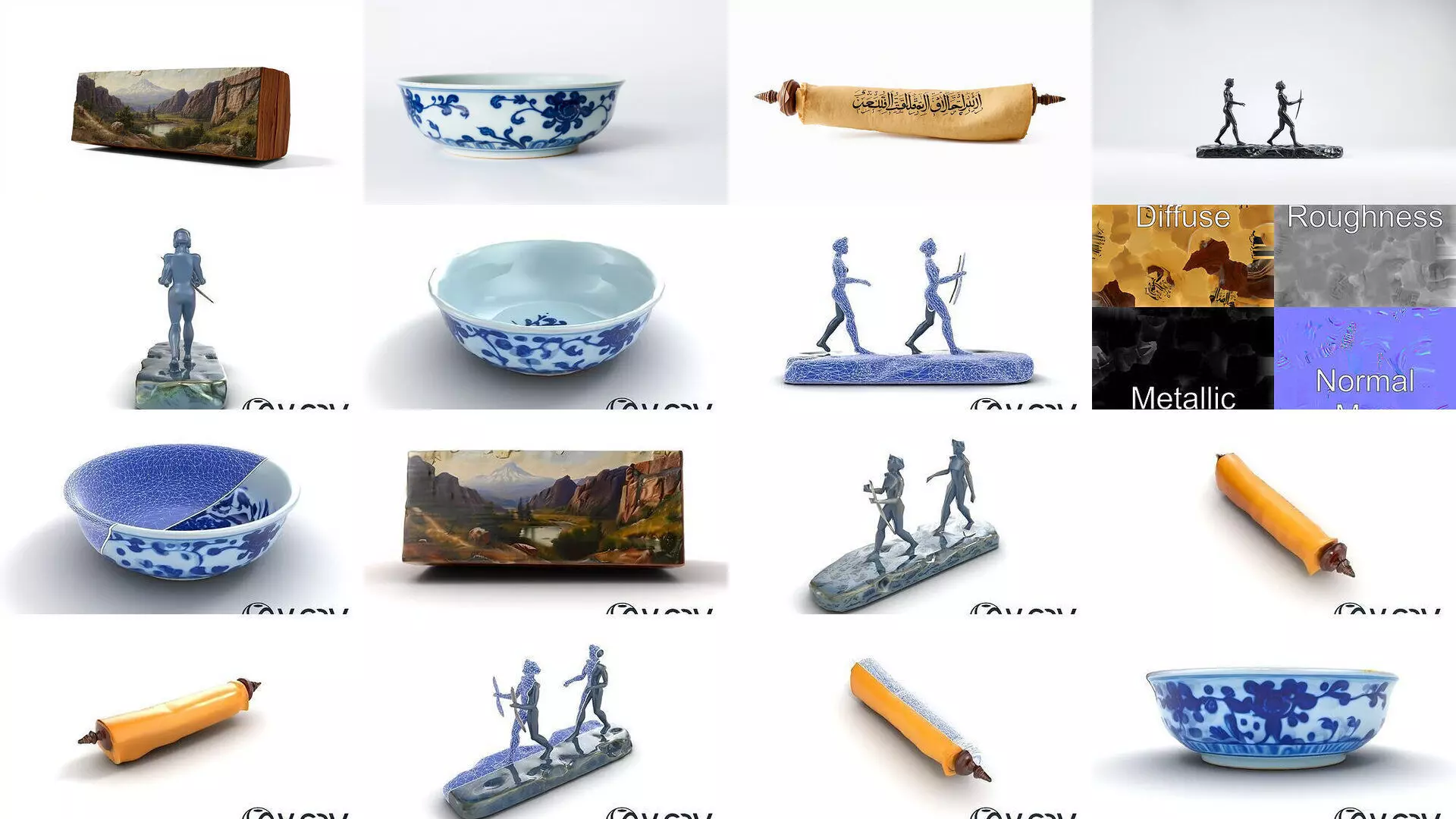 Timeless Masterpieces Pack 3D Model Collection_0