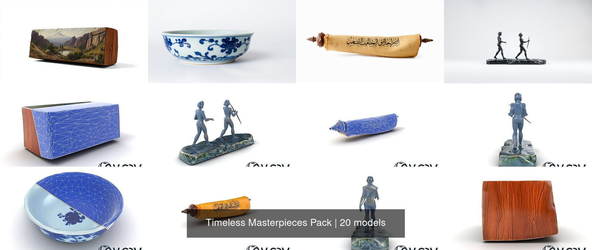 Timeless Masterpieces Pack 3D Model Collection_22