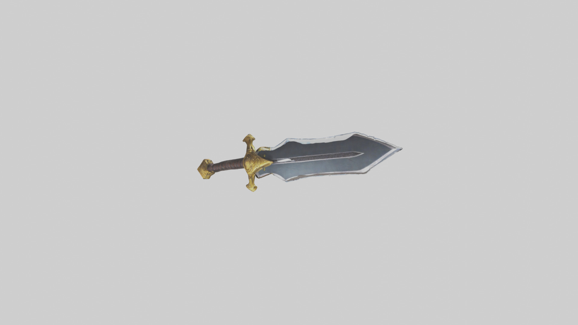 Cartoon Sword model 3D model_2