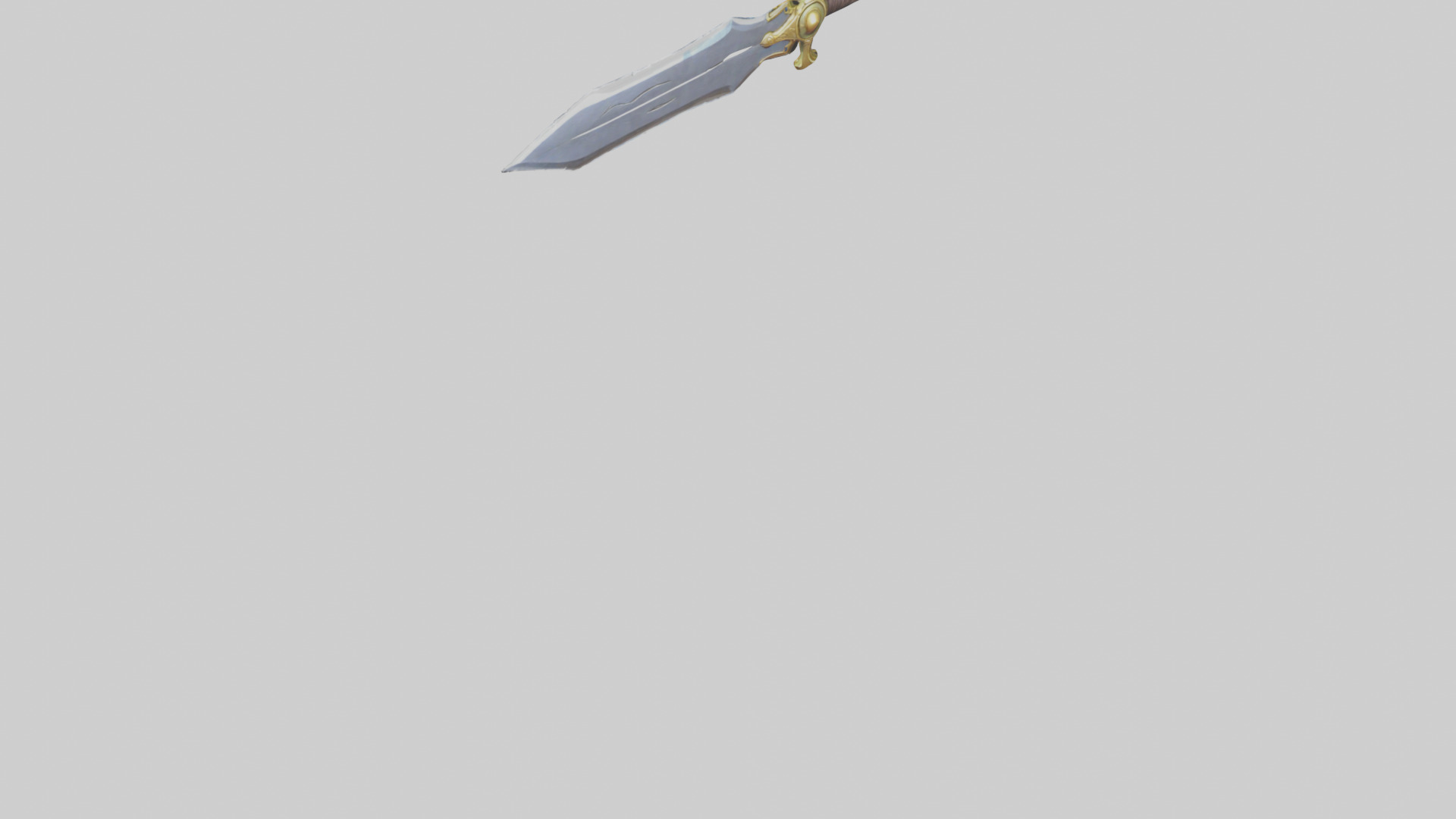 Cartoon Sword model 3D model_6