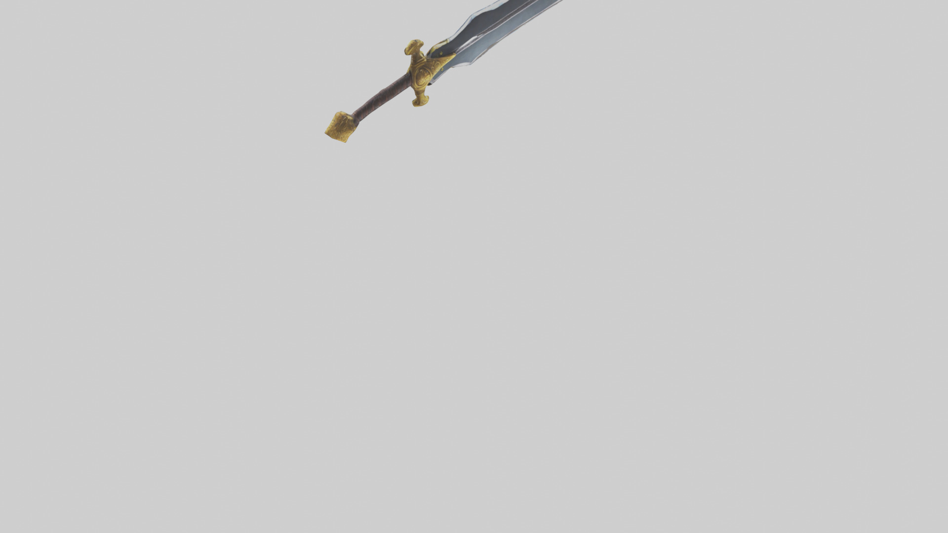 Cartoon Sword model 3D model_3