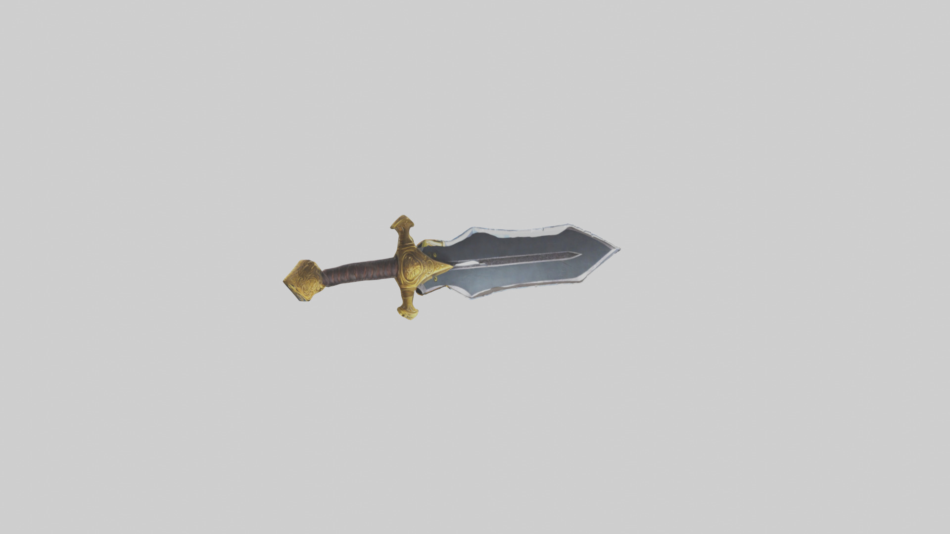 Cartoon Sword model 3D model_1