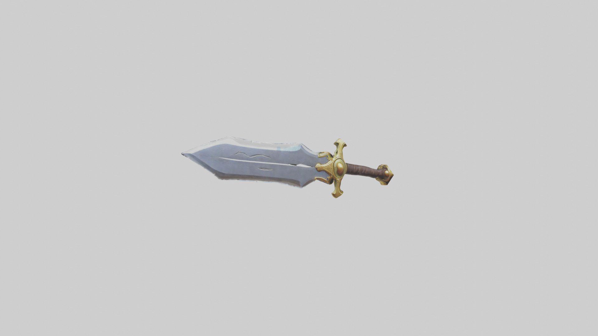 Cartoon Sword model 3D model_7