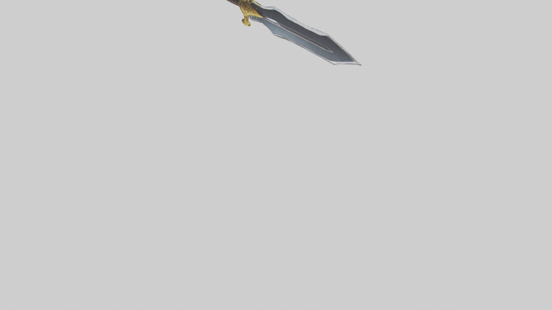 Cartoon Sword model 3D model_4