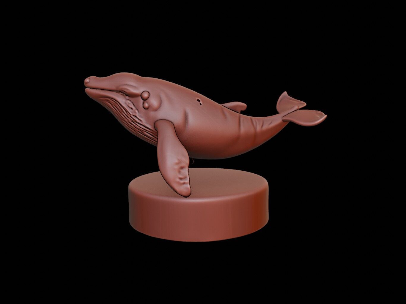 Whale Figure Printable 3D print model_2