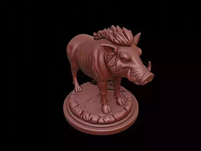 Wild Boar Figure Printable
