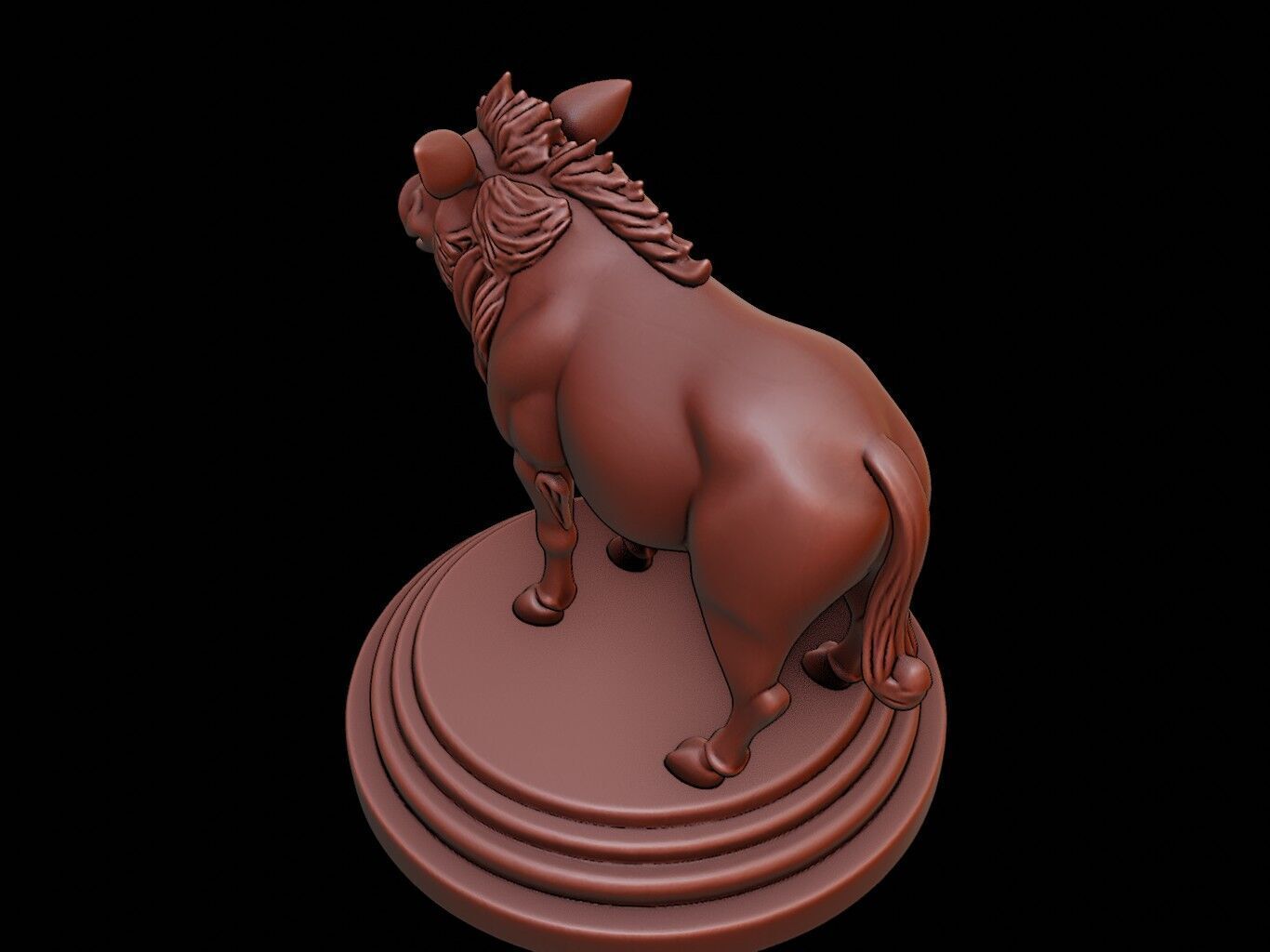 Wild Boar Figure Printable 3D print model_1